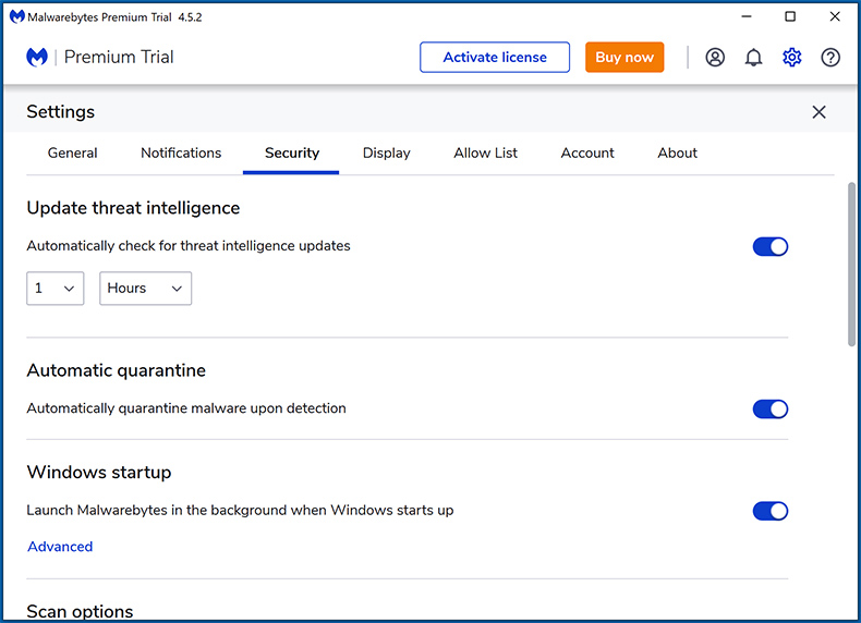 Malwarebytes Premium beveiligingsfuncties