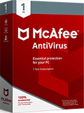 McAfee AntiVirus Plus box