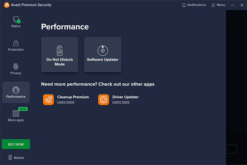 Avast Premium Security prestatie