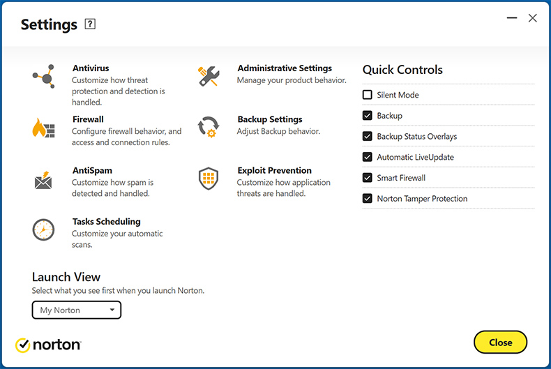 Norton AntiVirus Plus functies