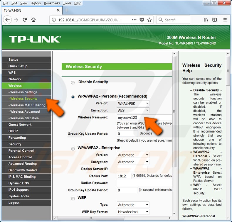 vind uw wi-fi wachtwoord tp link tl-wr540n router stap 2