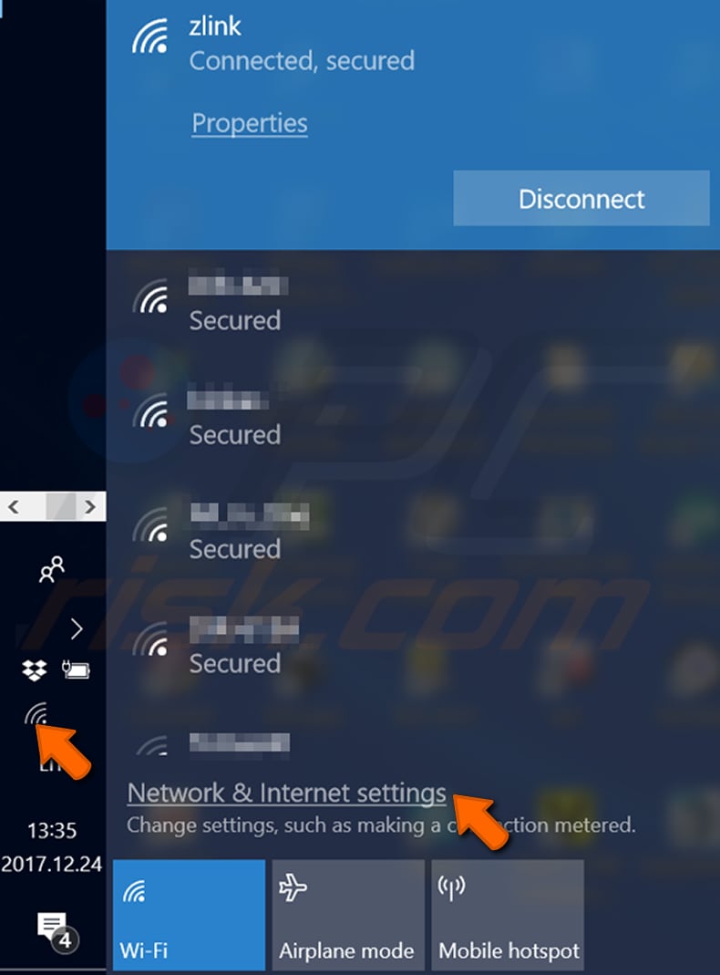 vind je wi-fi wachtwoord op een windows pc in windows 10 stap 1