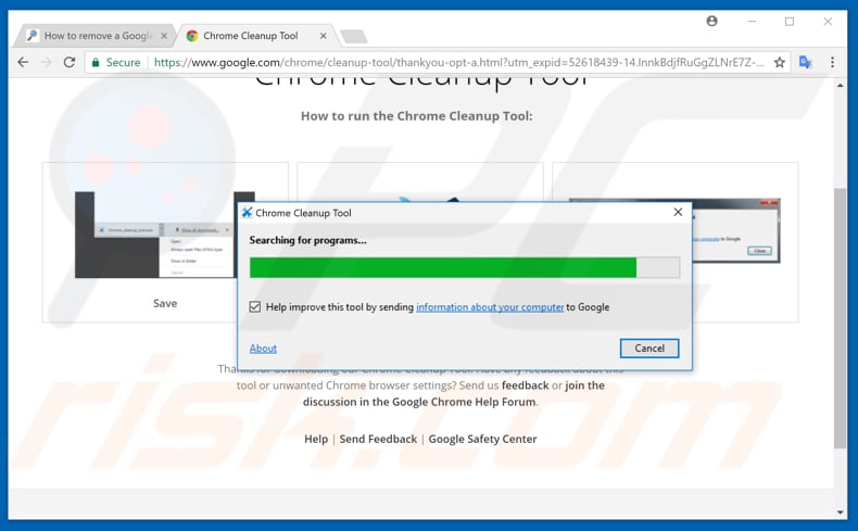 maak uw google chrome sneller met chrome cleanup tool stap 1