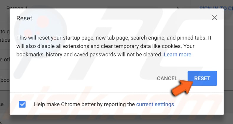 maak uw google chrome sneller met chrome cleanup tool stap 2