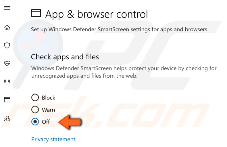 Windows SmartScreen-stap uitschakelen 2