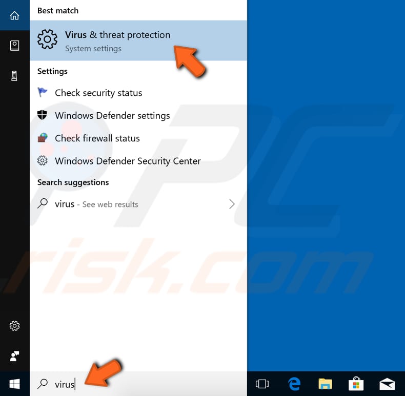 scan uw systeem op malware stap 1