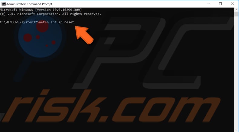 je ip resetten en dns-cache wissen stap 3