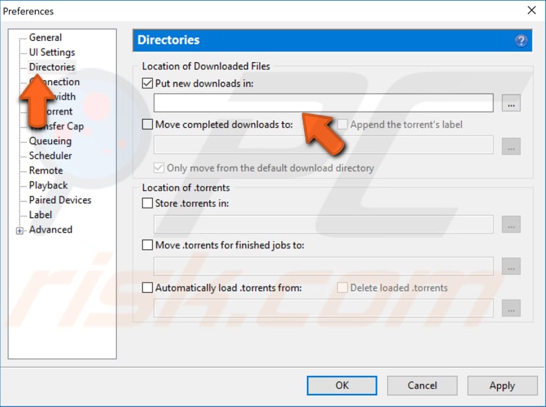 stel het downloadpad handmatig in stap 3