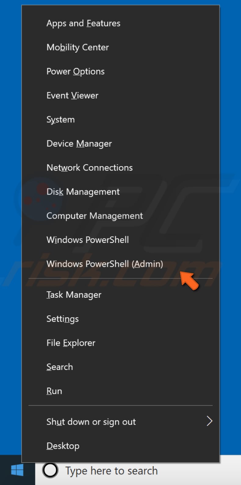 registreer Cortana en shellexperiencehost opnieuw stap 1