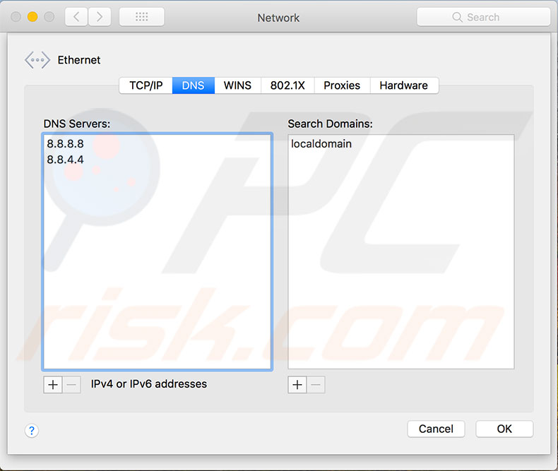 veranderen dns