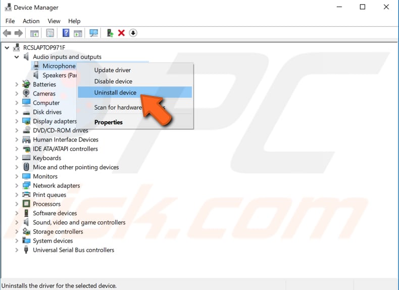 installeer of update uw microfoon drivers stap 2