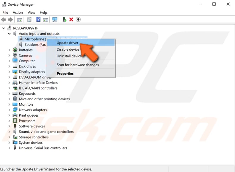 installeer of update uw microfoon drivers stap 4