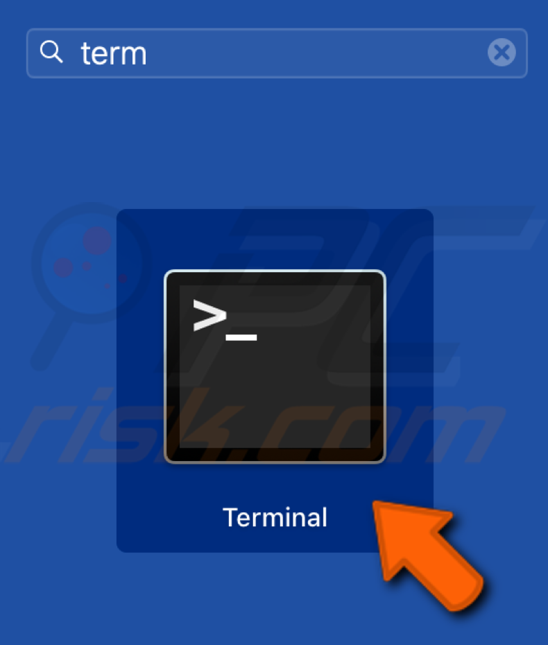 open terminal