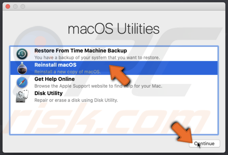 opnieuw installeren macos