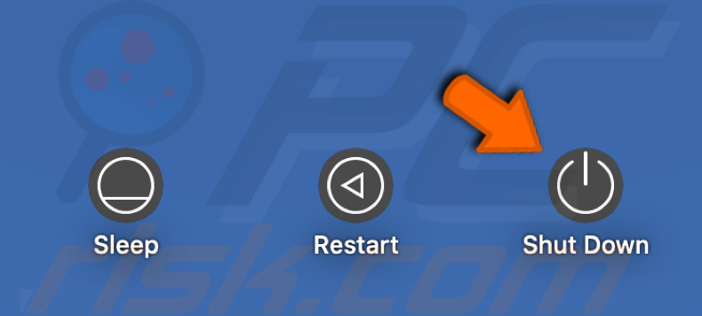 shut down mac