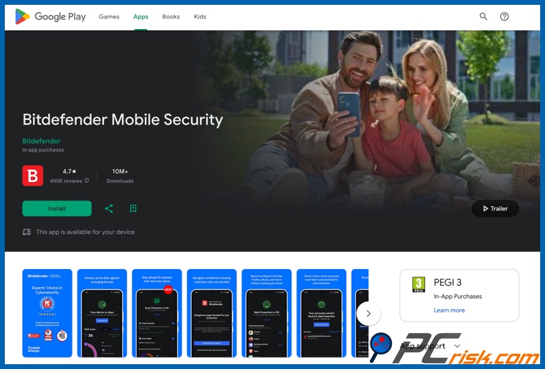 Bitdefender op Google Play