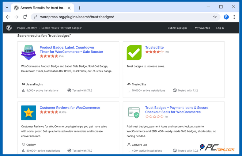Trustbadge-plugins voor WordPress