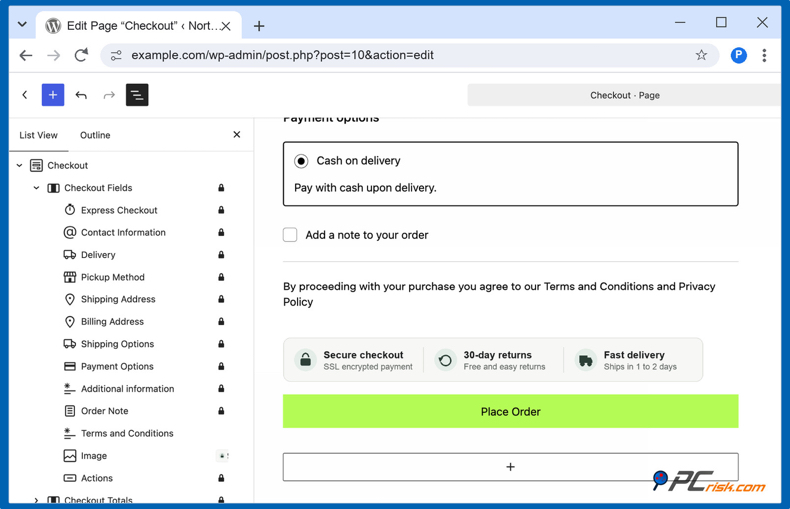 WooCommerce checkout-badge