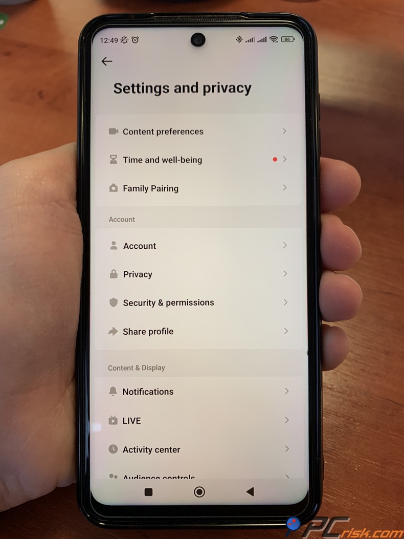 TikTok Instellingen en privacy