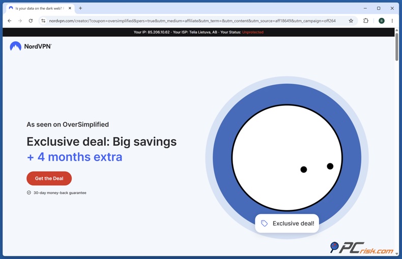 NordVPN Oversimplified-aanbieding