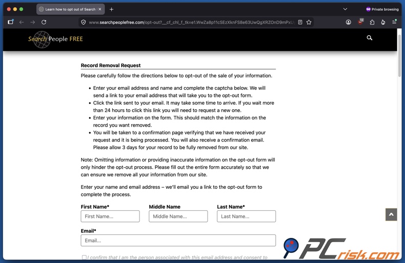 SearchPeopleFREE-afmeldpagina