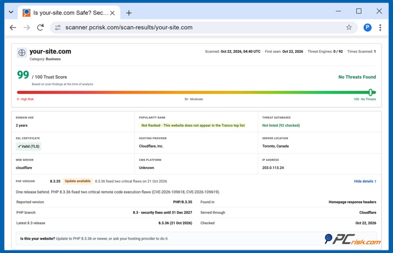 PHP-beveiligingsrelease