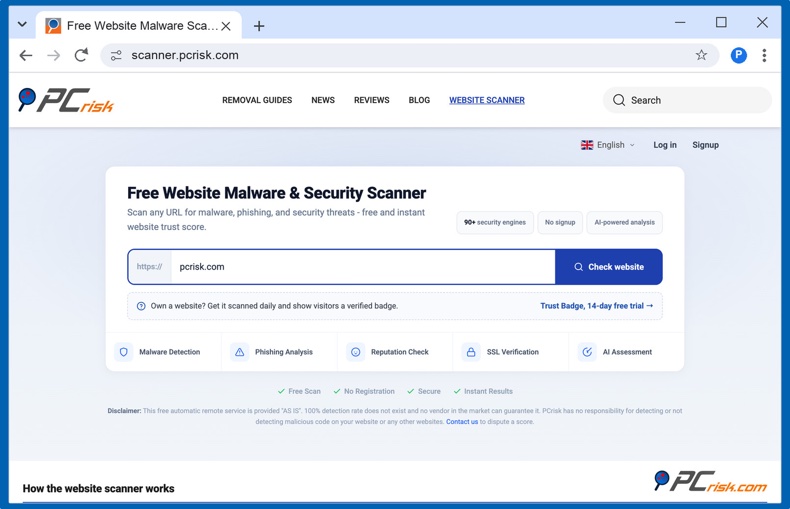 PCrisk-websitescanner