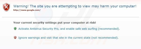 Antivirus Security Pro blokkeert internettoegang