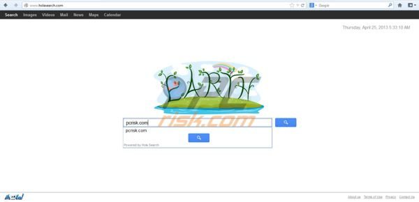 Holasearch.com browser hijacker