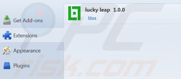 Lucky Leap verwijdering uit Mozilla FireFox