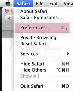 Safari Voorkeuren