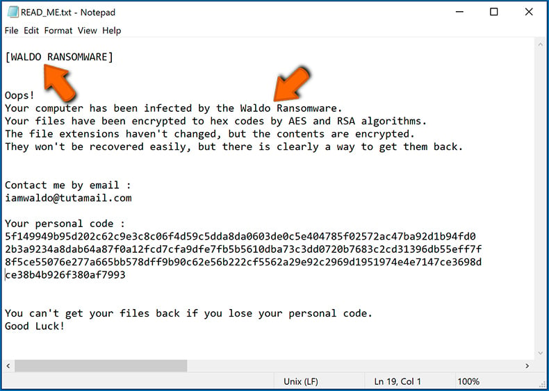 De ransomwarebesmetting identificeren (stap 1)