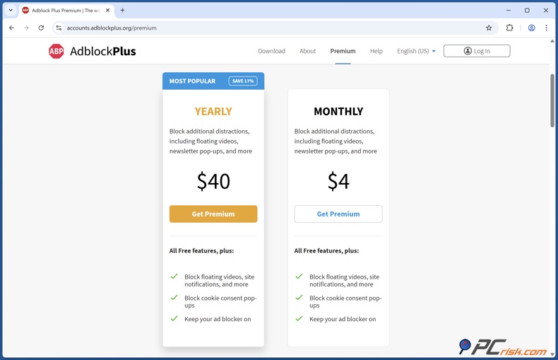 Adblock Plus Prijzen