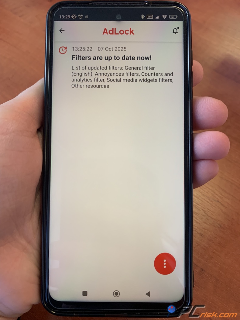 AdLock voor Android-update