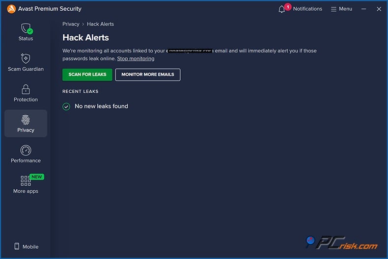 avast hackwaarschuwingen
