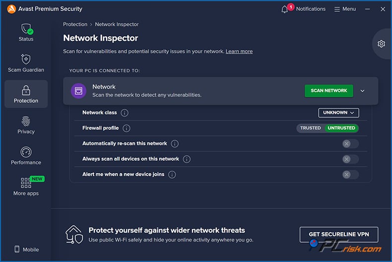 avast netwerkinspecteur