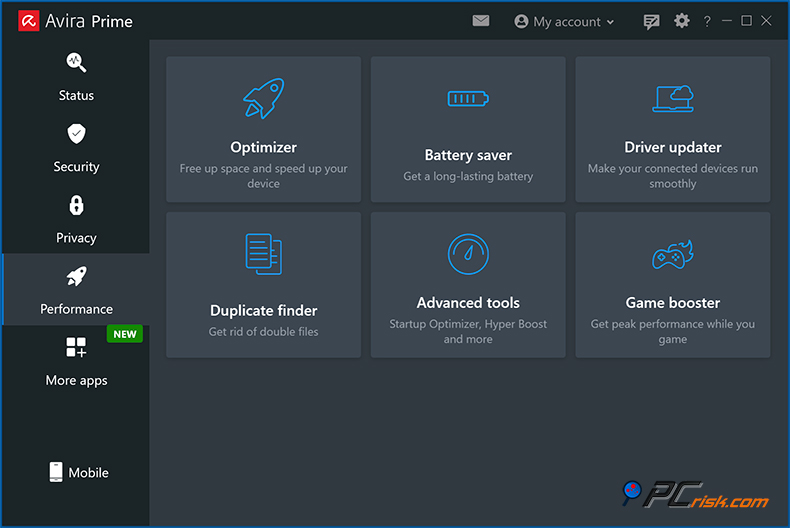 avira prestatie-instrumenten