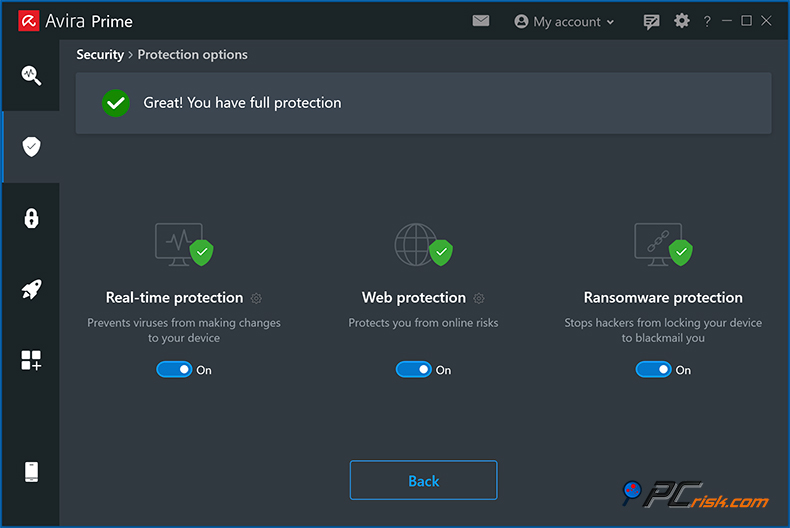 avira ransomware bescherming