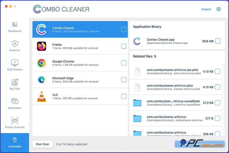 Combo Cleaner Verwijderprogramma macOS