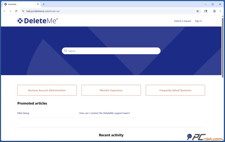 DeleteMe Helpcentrum