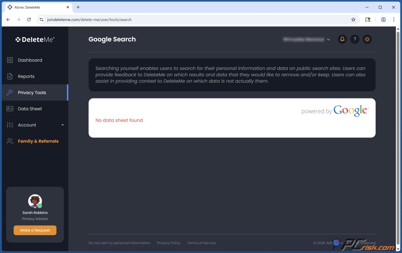 DeleteMe Zoek jezelf