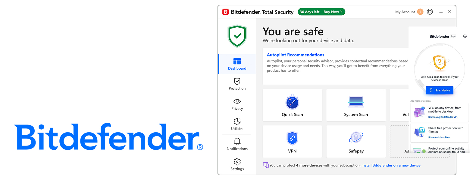 Bitdefender bovenste antivirus koptekst
