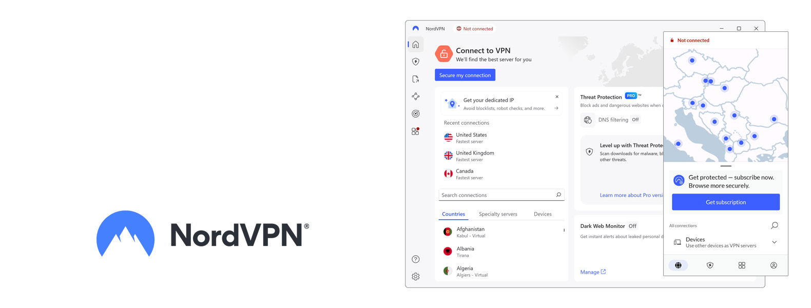 NordVPN bovenste VPN koptekst
