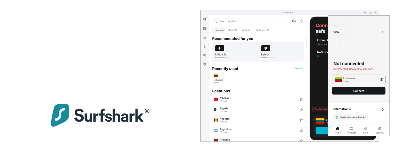 Surfshark top VPN koptekst