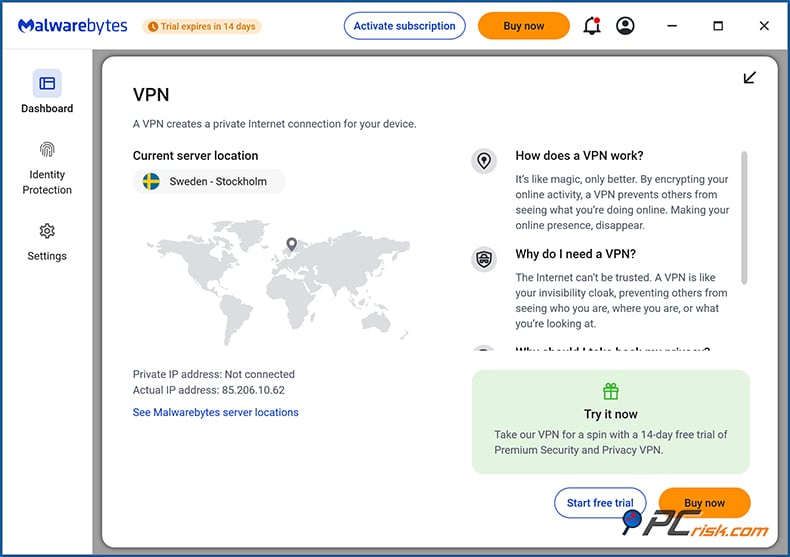 malwarebytes vpn