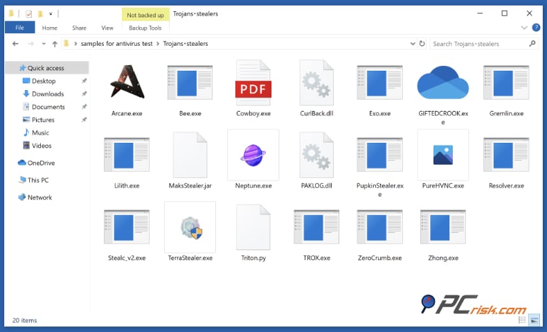mcafee interne malware-test