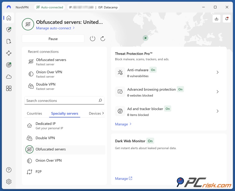 NordVPN Verborgen servers
