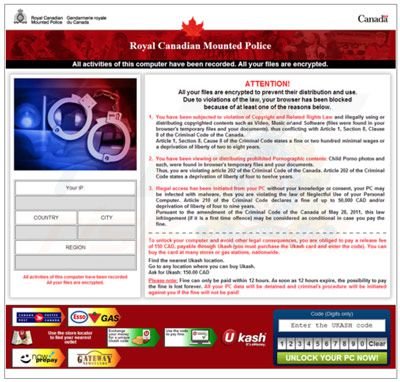 Canada browser geblokkeerd