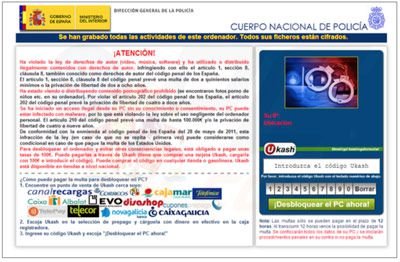 Spanje browser geblokkeerd