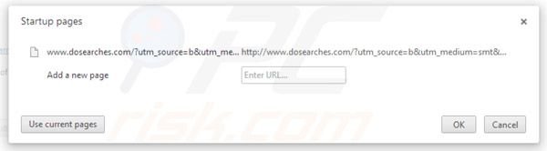 Dosearches verwijderen als Google Chrome startpagina